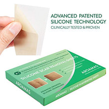 Load image into Gallery viewer, Aroamas, Silicone Scar Removal Sheets - for Keloid, C-Section, Hypertrophic, Surgical Scars and More Reusable and Washable 3&quot;×1.57&quot;, 4 Sheets (2 Month Supply)
