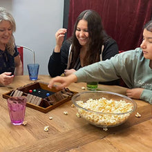 Load image into Gallery viewer, WE Games Shut The Box Wooden 1-4 Player Board Game Travel Size, The Original Table Top Dice Game for Families, Learn Math, for Classrooms, Pubs or at Home, 14 inches, Includes 8 Dice
