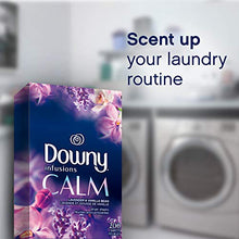 Load image into Gallery viewer, Downy Infusions Dryer Sheets Laundry Fabric Softener, Calm Scent, Lavender &amp; Vanilla Bean, 200 Count
