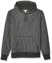 Load image into Gallery viewer, Amazon Essentials Men's Hooded Fleece Sweatshirt, Charcoal Space-Dye, Medium

