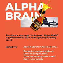 Load image into Gallery viewer, ONNIT Alpha Brain (45-Day Supply) - Premium Nootropic Brain Supplement - Focus, Concentration &amp; Memory - Alpha GPC, L Theanine &amp; Bacopa Monnieri
