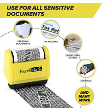 Load image into Gallery viewer, ExcelMark Rolling Identity Theft Guard Stamp (ID Theft Stamp with Refill Ink)
