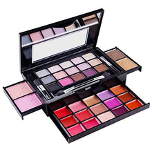 Load image into Gallery viewer, SHANY Fierce &amp; Flawless All-in-One Makeup Set Compact with Mirror, 15 Eye Shadows, 2 Bronzers, 2 Blushes and 15 Lip/Eye Glosses - Applicators Included
