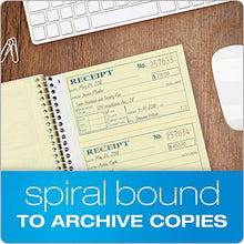 Load image into Gallery viewer, Adams Money and Rent Receipt Book, 2-Part Carbonless, 5-1/4&quot; x 11&quot;, Spiral Bound, 200 Sets per Book, 4 Receipts per Page (SC1152)
