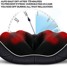 Load image into Gallery viewer, Shiatsu Neck and Back Massager with Heat , VIKTOR JURGEN Deep Tissue Kneading Sports Recovery Massagers for Neck, Back, Shoulders, Foot , Relaxation Gifts for Him,Her,Women,Men
