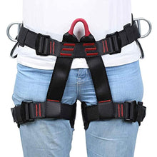 Load image into Gallery viewer, HandAcc Climbing belts, Thicken Professional Half Body Safety Belt for Rock Climbing, Fire Rescue, Expanding Training and Outdoor Adventure Activities
