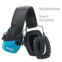 Load image into Gallery viewer, Howard Leight by Honeywell Impact Sport Sound Amplification Electronic Shooting Earmuff, Teal
