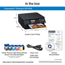 Load image into Gallery viewer, Epson Expression Premium XP-6100 Wireless Color Photo Printer with Scanner and Copier, Black, Medium
