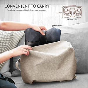 VIKTOR JURGEN Shiatsu Back and Neck Massager, Deep Tissue Kneading Neck Massage Pillow with Heat for Full Body Muscle, Shoulder, Foot at Home, Car, Office, Relaxation Gifts for Men, Women