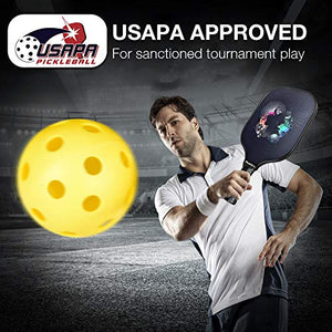 niupipo Pickleball Paddles, USAPA Pro Graphite Pickleball Paddle Set of 2 Pickleball Racquet 4 Pickleball Balls 1 Bag, Polypropylene Honeycomb Core, Graphite Face Cushion 4.25In Grip Pickleball