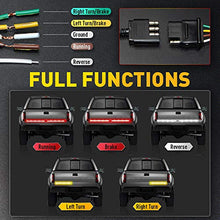 Load image into Gallery viewer, OPL5 Triple Tailgate Light Bar 48 inch Waterproof Plug-and-Play Aluminum Frame No Drill Install Amber Turn Signal, Red Brake/Running, White Reverse Lights for Pickup Truck(48" Yellow Turn Signals)
