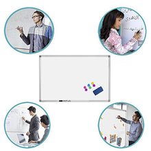 Load image into Gallery viewer, Magnetic Whiteboard/White Board, 36 X 24 Inches Magnetic Dry Erase Board, Silver Aluminum Frame with Detachable Marker Tray
