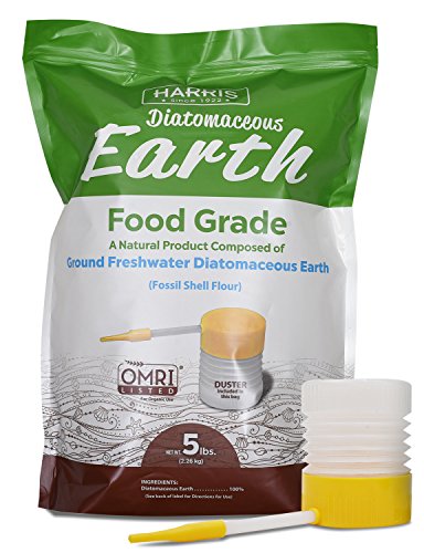 HARRIS Diatomaceous Earth Food Grade, 5lb with Powder Duster Included in The Bag