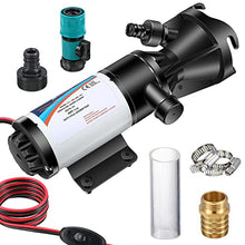 Load image into Gallery viewer, Macerator Pump for RV, 12V Motor Quick Release RV Waste Waste Chopper Pump Portable Self-priming Macerator for RV Camper Trailer Boat, 30s Run Dry Protection
