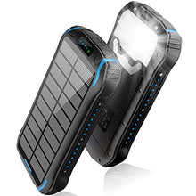 Load image into Gallery viewer, Solar Charger 26800mAh, Solar Power Bank, Portable Charger Battery Pack with 3 Outputs &amp; 2 Inputs(Micro USB ＆ Type-C) Huge Capacity Backup Battery Compatible Smartphone, Tablet and More
