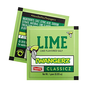 Twangerz Snack Topping, Lime, 1 Gram Packets (Pack of 200)