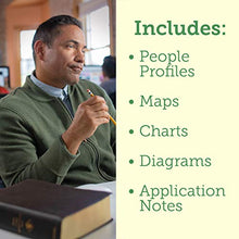 Load image into Gallery viewer, Tyndale NLT Life Application Study Bible, Third Edition, Large Print (Genuine Leather, Brown, Indexed, Red Letter) – New Living Translation Bible, Large Print Study Bible for Enhanced Readability
