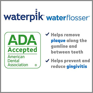 Waterpik Aquarius Water Flosser Professional For Teeth, Gums, Braces, Dental Care, Electric Power With 10 Settings, 7 Tips For Multiple Users And Needs, ADA Accepted, White WP-660
