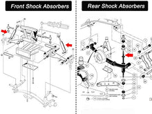 Load image into Gallery viewer, Roykaw Club Car DS Shocks Front and Rear Shock Absorbers for Club Car DS G&amp;E 1988-up,Precedent G&amp;E 2004-up,for 88-08 Electric 97-08 Gas Model
