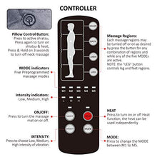 Load image into Gallery viewer, Comfier Massage Mat, Full Body Heating Massage Pad with Movable Shiatsu Neck Massage Pillow, 10 Vibrating Motors &amp; 4 Heating Pad, Neck,Shoulder Back Massager
