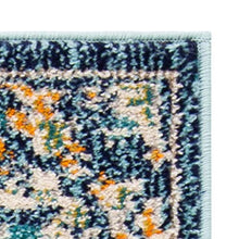 Load image into Gallery viewer, Safavieh Madison Collection MAD452M Vintage Medallion Distressed Area Rug, 5' 3" x 7' 6", Navy/Grey
