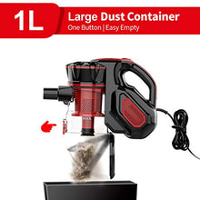 Load image into Gallery viewer, INSE Vacuum Cleaner Corded 18KPA Suction Stick Vacuum Cleaner with 600W Motor Multipurpose 3 in 1 Handheld Corded Vacuum Cleaner I5 Red
