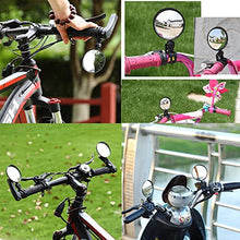Load image into Gallery viewer, Bike Mirror, 2pcs Bike Rear View Mirrors, 10cm Bicycle mirrors for handlebars, 360 Rotatable Bike Mirrors Handlebar Rearview Mirror, Acrylic Convex Mirror for Road Bike/MTB/Off-Road/Fixed Gear Bike
