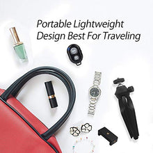 Load image into Gallery viewer, Mini Phone Tripod, LINKCOOL Lightweight Tabletop Tripod for IPhone Samsung Cellphone Camera DSLR Gopro with 360 Rotating Metal Ball Head &amp; Universal Phone Mount Holder &amp; Wirless Remote Control - Black
