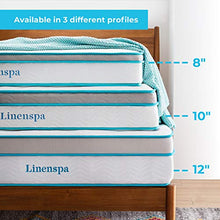 Load image into Gallery viewer, Linenspa 10 Inch Memory Foam and Innerspring Hybrid Mattress - Medium Feel - Twin
