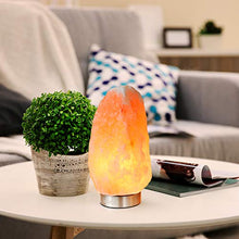 Load image into Gallery viewer, LEVOIT Kyra Himalayan Salt Lamp, Pink Rock Large Crystal Natural Himilian Gift Night Light (ETL Certified) Touch Dimmer, 2 Extra Bulbs, 18/8 Stainless Steel Base
