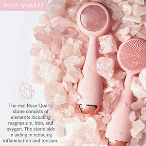 PMD Personal Microderm Clean Pro RQ - Smart Facial Cleansing Device, Blush with Rose Quartz