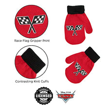 Load image into Gallery viewer, Disney boys Toddler Hat and Mitten Set, Disney Cars Lightning Mcqueen Toddler Beanie Mittens Winter Accessory Set, Blue Design, Mittens - Age 2-4 US
