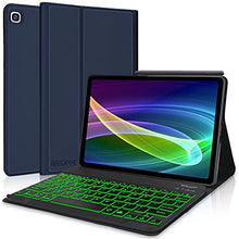 Load image into Gallery viewer, IVEOPPE Keyboard Case for Samsung Galaxy Tab S6 Lite 10.4 2020 Model SM-P610/P615, Soft TPU Back Cover with Built-in Trackpad S Pen Holder Detachable Wireless Bluetooth Keyboard
