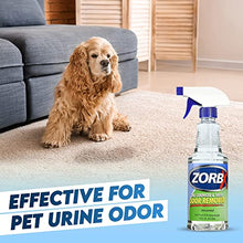 Load image into Gallery viewer, ZORBX Odor Eliminator Mega Bundle | Odor Remover (128 Oz), Spray Bottle (16 Oz), Value Pack (Pack of 3) and Pet Urine Odor &amp; Stain Remover (24 Oz).
