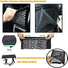Load image into Gallery viewer, DYKESON Dog Car Net Barrier Pet Barrier with Auto Safety Mesh Organizer Baby Stretchable Storage Bag Universal for Cars, SUVs -Easy Install, Car Divider for Driving Safely with Children &amp; Pets
