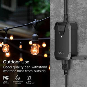 Outdoor Dimmer Plug 1Pack+Indoor Dimmable Smart Plug 1Pack Bundles