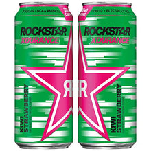 Load image into Gallery viewer, Rockstar Energy Drink Xdurance Kiwi Strawberry, 16oz Cans (12 Pack) (Packaging May Vary)
