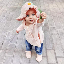 Load image into Gallery viewer, 2T Girls Clothes Kids Toddler Girl Outfits Linen Long Sleeve Ruffle Shirt Blue Ripped Denim Jeans Pants Set Cute Clothes for Girl 2 3Yr Old
