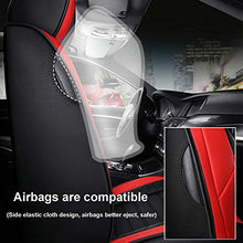 Load image into Gallery viewer, SOGLOTY Car Seat Covers Faux Leather Auto Vehicle Front Back Seat Cushion Cover Protector for Cars SUV Pick-up Truck Universal Full Set for Auto Interior Accessories (Front Rear, Pink)
