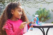 Load image into Gallery viewer, Cave Club Tella Doll (8 – 10-inch, Blue Hair) Poseable Prehistoric Fashion Doll with Dinosaur Pet and Accessories, Gift for 4 Year Olds and Up [Amazon Exclusive]
