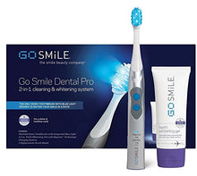 Load image into Gallery viewer, Go Smile Premium 2-In-1 Teeth Whitening System: Electric Tooth Brush+Teeth Whitening Gel For Healthier &amp; Brighter Teeth | Instant Results, Safe On Dental Work, Crowns, Veneers, Bonding+More (Silver)
