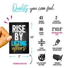 Load image into Gallery viewer, 86 Motivational, Inspirational, Positive Affirmation, Encouragement, Gratitude, Appreciation, Mindfulness, Quotes &amp; Kindness Chalkboard Mini Note Cards by Tiny Love Cards - Business Card Size (Vol.3)
