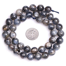 Load image into Gallery viewer, JOE FOREMAN Kyanite Beads for Jewelry Making Natural Semi Precious Gemstone Round Blue 10mm Strand 18"

