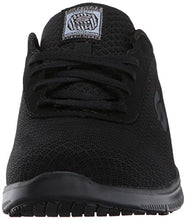Load image into Gallery viewer, Skechers Work Ghenter - Bronaugh Black Mesh/Water/Stain Repellent Treatment 8.5
