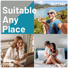 Load image into Gallery viewer, Fourair White Noise Sound Machine with 25 Soothing Sounds Powered by USB or Battery Portable Lanyard for Travel 32 Volume Levels 5 Timers and Memory Function for Baby Kids Adults Sleeping (Black)
