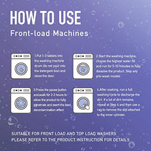 Load image into Gallery viewer, HIWILL Washing Machine Cleaner Effervescent Tablets, Solid Washer Deep Cleaning Tablet, Triple Decontamination Remover with Natural Biological Formula, for Front Load and Top Load Washers 26 Count
