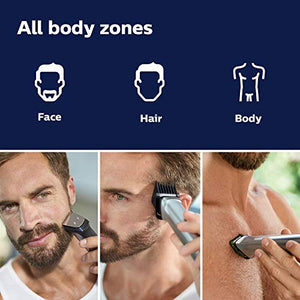 Philips Norelco Multi Groomer 29 Piece Mens Grooming Kit, Trimmer for Beard, Head, Body, and Face - NO BLADE OIL NEEDED, MG7791/40