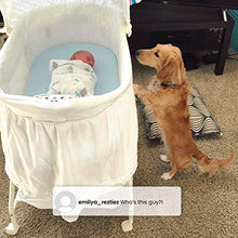 Load image into Gallery viewer, Delta Children Deluxe Sweet Beginnings Bedside Bassinet - Portable Crib with Lights and Sounds, Playtime Jungle, 33x17x45 Inch (Pack of 1)
