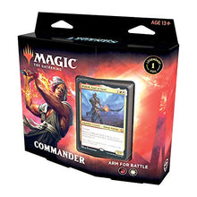 Load image into Gallery viewer, Magic: The Gathering Commander Legends Commander Deck – Arm for Battle | 100 Card Ready-to-Play Deck | 1 Foil Commander | Red-White, C78590000

