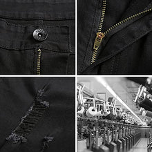 Load image into Gallery viewer, Talanes Ripped Jeans for Men Slim Fit Skinny Jean Pants Stretch Distressed Tapered Leg Black 28
